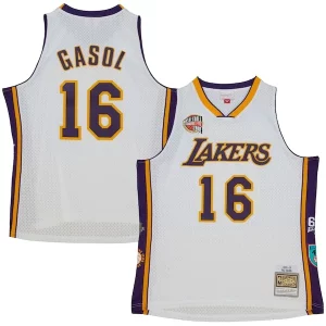 Comodo Raffinato Carino Pau Gasol Los Angeles Lakers Unisex Hall of Fame Class of 2023 Throwback Swingman Jersey White