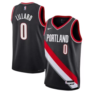 Incantevole Carino Moderno Damian Lillard Portland Trail Blazers Nike Youth Swingman Jersey Icon Edition Black