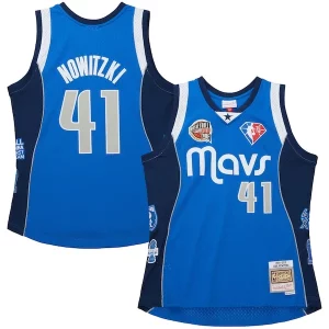 Splendido Magnifico Elegante Dirk Nowitzki Dallas Mavericks Unisex Hall of Fame Class of 2023 Throwback Swingman Jersey Blue