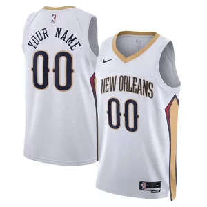 Trendy Eccezionale Resistente New Orleans Pelicans Nike Unisex Swingman Custom Jersey White Association Edition