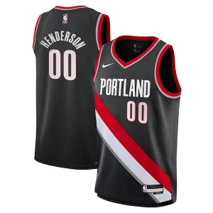 Cool Scoot Henderson Portland Trail Blazers Nike Youth Swingman Jersey Icon Edition Black